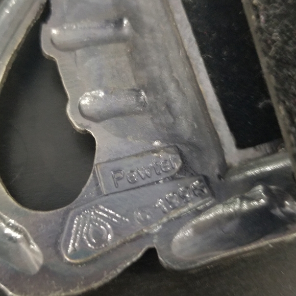 Pewter Mini Cat Frame Silver 1996 Vintage - Picture 4 of 4